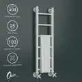 Полотенцесушитель Водяной Onix, модель Classic PRO White 200x800 Лесенка с нижним подключением, Белый матовый, полный комплект