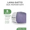 Пряжа Lana Gatto Silk Mohair 08391 Сиреневый 3 мотка (Итальянский мохер на шелке Лана Гатто Силк Мохер)
