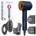 Фен для волос SenCiciMen Super Hair Dryer профессиональный, 1600Вт, 4 температурных режима, синий с золотым