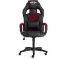 Кресло геймерское Tetchair DRIVER (22) кож/зам/ткань, черный/бордо, 36-6/TW-13