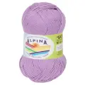 Пряжа Alpina SATI 10 шт. по 50 г 100% мерсеризованный хлопок 170 м №170 сиреневый
