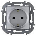 8 шт. Legrand INSPIRIA Алюминий Розетка 2К+З - немецкий стандарт - 16 А - 250 В, 673722