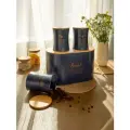 Набор agness navy style 2 в 1 хлебница 10 л 34х18х20 см, банка для сыпучих 1,1 л 11х14 см 3 шт