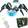 Игрушечный паук, робот на радиоуправлении для детей, двигающаяся интерактивная игрушка с пультом на батарейках, реалистичная фигурка со световыми эффектами и эффектом пара для сюжетно-ролевых игр
