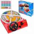 Настольная игра Гонщик с рулем на батарейках, развитие навыков вождения и управления автомобилем