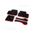 Коврики салона LADA Priora 2007 г. в материал EVA черный/красный CS-20 (с перемычкой)