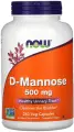 NOW Foods, D-Mannose, D-манноза, 500 мг, 240 вегетарианских капсул