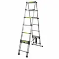 Телескопическая алюминиевая двухсекционная лестница-стремянка Forsage 2.9+2.9 м, 10+10 ступенек F-UP290-2