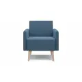 Кресло PUSHE Килт 2 с подлокотниками, нераскладное, для кухни, прихожей, балкона, детской, синий Balance 784