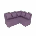 Кухонный уголок (диван) Элегант сиреневый антивандальный правый с ящиками
