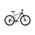Велосипед горный SITIS CROSSER 7SP 29 (2025) Black-Grey-Blue, для взрослых на рост 180-190 см, алюминиевая рама 19