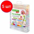 Комплект 5 шт, Ручки гелевые ароматизированные, набор 30 цветов, FRUITS, линия письма 0.5 мм, BRAUBERG KIDS, 143823