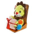 Мягкая игрушка лев с пледом 70х100см, безопасный материал, яркий дизайн