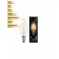 (3 шт.) Светодиодная лампочка Gauss Filament Свеча E14 7W(550lm) 2700K 2K прозр. 97x35 филамент (нитевидная), 103801107 Теплый белый. Цоколь E14