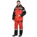 Костюм титан зимний: куртка длинная, полукомбинезон, красный с черным и СОП-50мм р. 48-50/182-188 / Костюм рабочий мужской / Костюм рабочий