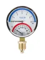 Термоманометр ViEiR Ye6, для гидравлической системы, точность 2,5%, 1/2, 80мм