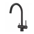 Смеситель для кухни с краном для питьевой воды Milacio Ultra (MCU.554. TB) Total Black