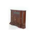 Угловая ТВ-тумба DOMKORLEONE, красное дерево (mahogany wood), цвет орех LBW (коричневый)