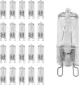 Капсульная галогенная лампа ЭРА 40W G9 прозрачная (комплект из 20 шт)