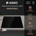 Варочная панель Asko HI5642FBG1, индукционная, 4 конфорки, черная, стеклокерамика