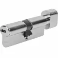 Цилиндр замка Abus KD6N, 30х30мм, ключ-вертушка, латунь, серебристый