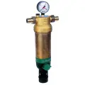 Фильтр механической очистки Resideo Braukmann F 76S 1/2 AAM резьбовой, латунь, с манометром Ду 15 (1/2) 100 мкм
