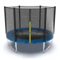 Батут каркасный EVO JUMP Just Outside 8ft blue с защитной сеткой, диаметр 244 см