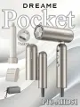 Dreame Фен для волос Pocket-AHD51-золотой 1300 Вт, скоростей 110000, кол-во насадок 2, золотой
