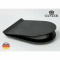 Сиденье для унитаза Ganzer с микролифтом, размеры 41,5х36,5 см, цвет черный модель GZ19001-C