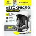 Автокресло детское поворотное isofix BONBINI Universe Grey (BO-323113)