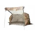 Палатка Стэк ЧУМ-3 c навесом камуфляж (камыш) - всесезонная быстросборная универсальная палатка
