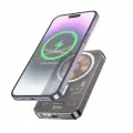 Магнитный Power Bank MаgSafe с беспроводной зарядкой QC 3.0 Hoco Q14 5000mAh PD 20W черный