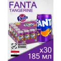 Fanta Tangerine, 0.185 л, 30 шт, железная банка, (Газированный напиток Фанта Мандарин, жб)
