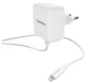 Сетевое зарядное устройство HAMA H-183318, 8-pin Lightning, 30Вт, 3A, белый [00183318]