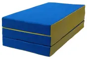 Мат Кмс № 4 (100 х 150 х 10) складной сине/жёлтый