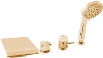 DT273.5PZ DUNAJ TERMOSTAT смеситель каскадный на 4 отверстия, цвет золото RAV Slezak