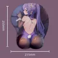 Коврик для мыши 3D в стиле Эро Аниме тянки с подушкой для поддержки запястья, коврик антистресс 21,5х25,5см, №142