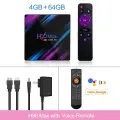 Приставка смарт-ТВ H96 MAX, RK3318, 16/32/64 гб, 4GB64GB G21 Voice RC