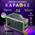 Караоке-система, с двумя микрофонами, пультом управления, 120W
