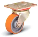 Колесо поворотное EMES ED01-VBP-100 (г/п 350кг, Ф 100мм), крепление платформа