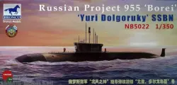 Сборная модель BRONCO Подводная лодка Russian Project 955 'Borei' 'Yuri Dolgoruky' SSBN. 1:350 (NB5022)