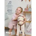 Качалка-лошадка Pituso светло-бежевый подарок для детей для мальчиков для девочек