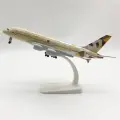 Модель самолета Etihad Airbus A380 , металлическая, масштаб 1:200