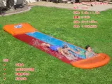 Двухместная inflatable водная горка с системой sprinkle для детского аквапарка 549*138CM
