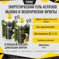 Энергетический гель Isostar Actifood Экзотические фрукты 12 шт и Яблоко 12 шт. по 90 г