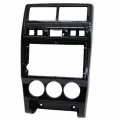 Консоль Приора 2 2 DIN под 9 дюймов центральная, цвет черный лак