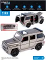 Машинка металлическая XLG 1:24 Mercedes-Benz G-class Brabus M929Y-1 20 см. инерционная, свет, звук в коробке / Серый