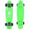 Скейтборд детский мини круизер Fish Skateboards 22 Салатовый LED со светящимися колесами