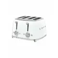 Тостер Smeg TSF03WHEU белый, 4 ломтика, корпус из нержавеющей стали, подогрев, размораживание, 6 уровней поджаривания