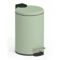 Мусорное ведро для туалета с педалью 3 л, зеленое, нержавеющая сталь